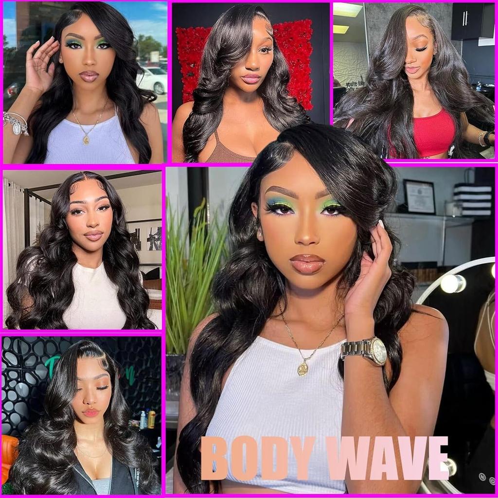 20 NEW Body Hair Wig For Black Women Density Lace Front Wigs For Women Hair Wig With Baby Hair Pre Plucked Brazilian Body Wig 26 Inch