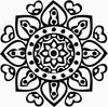 Printtoo Christmas Secret Santa Gift Round Wooden Rubber Stamp Floral Mandala Stamps-2