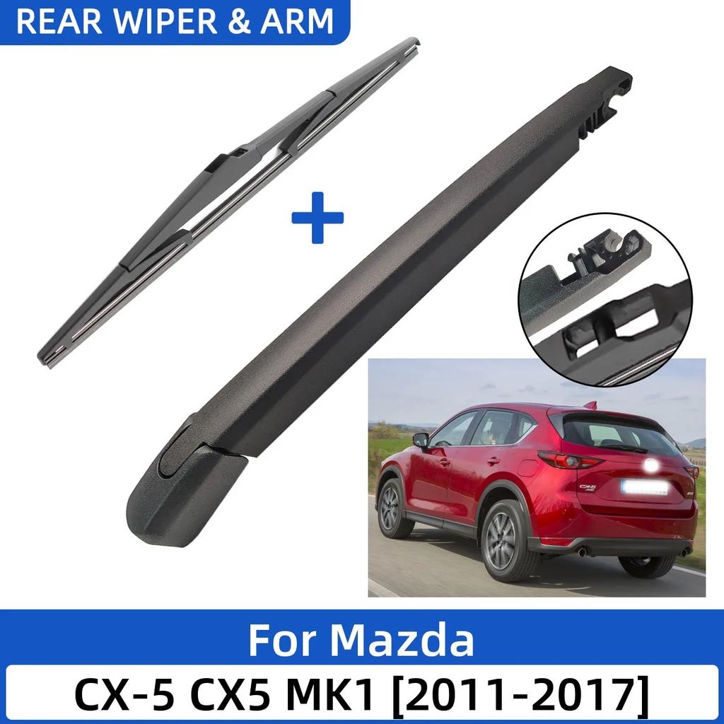 2PCS Car Rear Wiper Blade and Arm Fit for Mazda CX-5 CX5 MK1 2011-2017 Car Rear Window Windshield Wiper Blade Arm Set