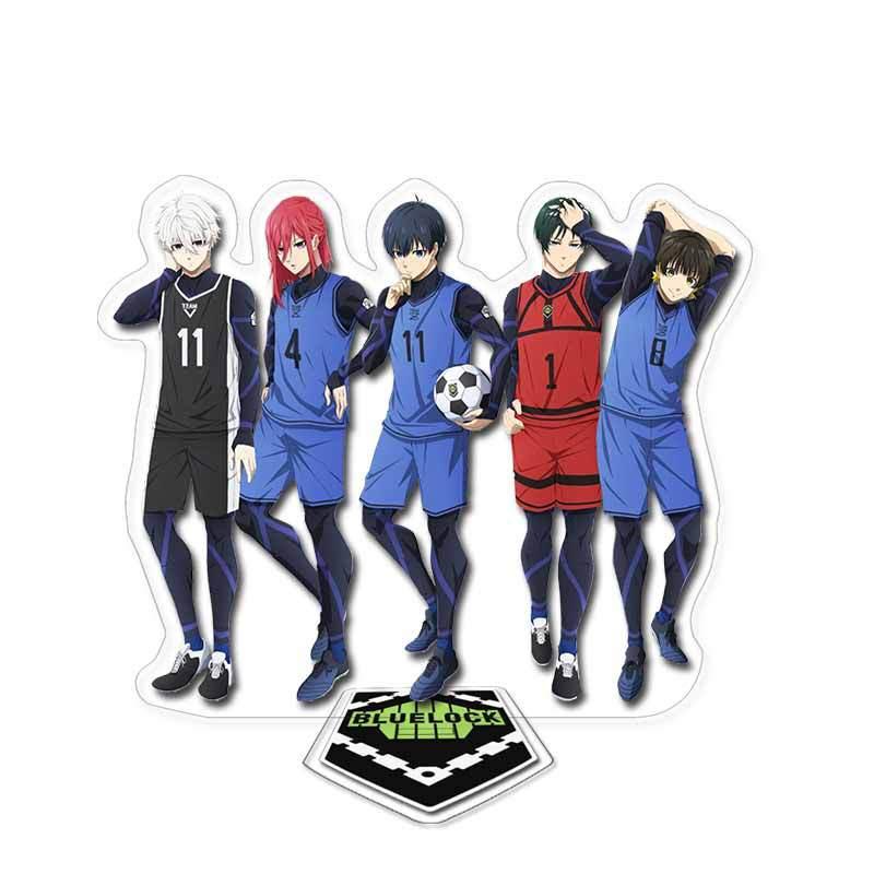 Blue Prison-themed Acrylic Double-layered Standee Anime Display Collectible