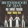 7-Zoll-Schallplatte BROTHERHOOD OF MAN My Sweet Rosalie 45PY14114 Pye Records 1976 Frankreich Pop Gebraucht