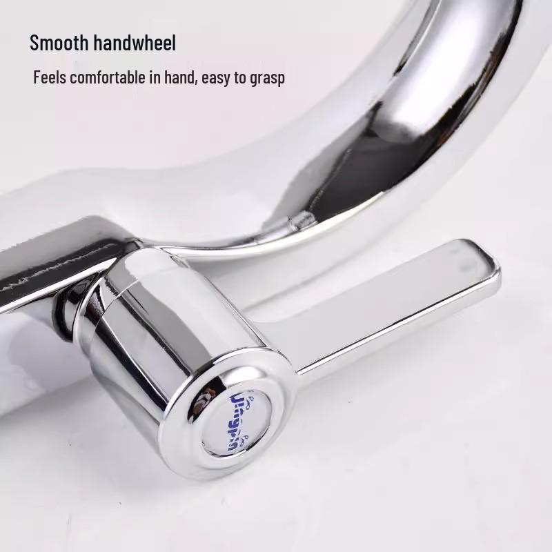 Single Cold Water Engineering Basin Faucet for Washbasin – Quick Open, Single Hole, Desktop Installation