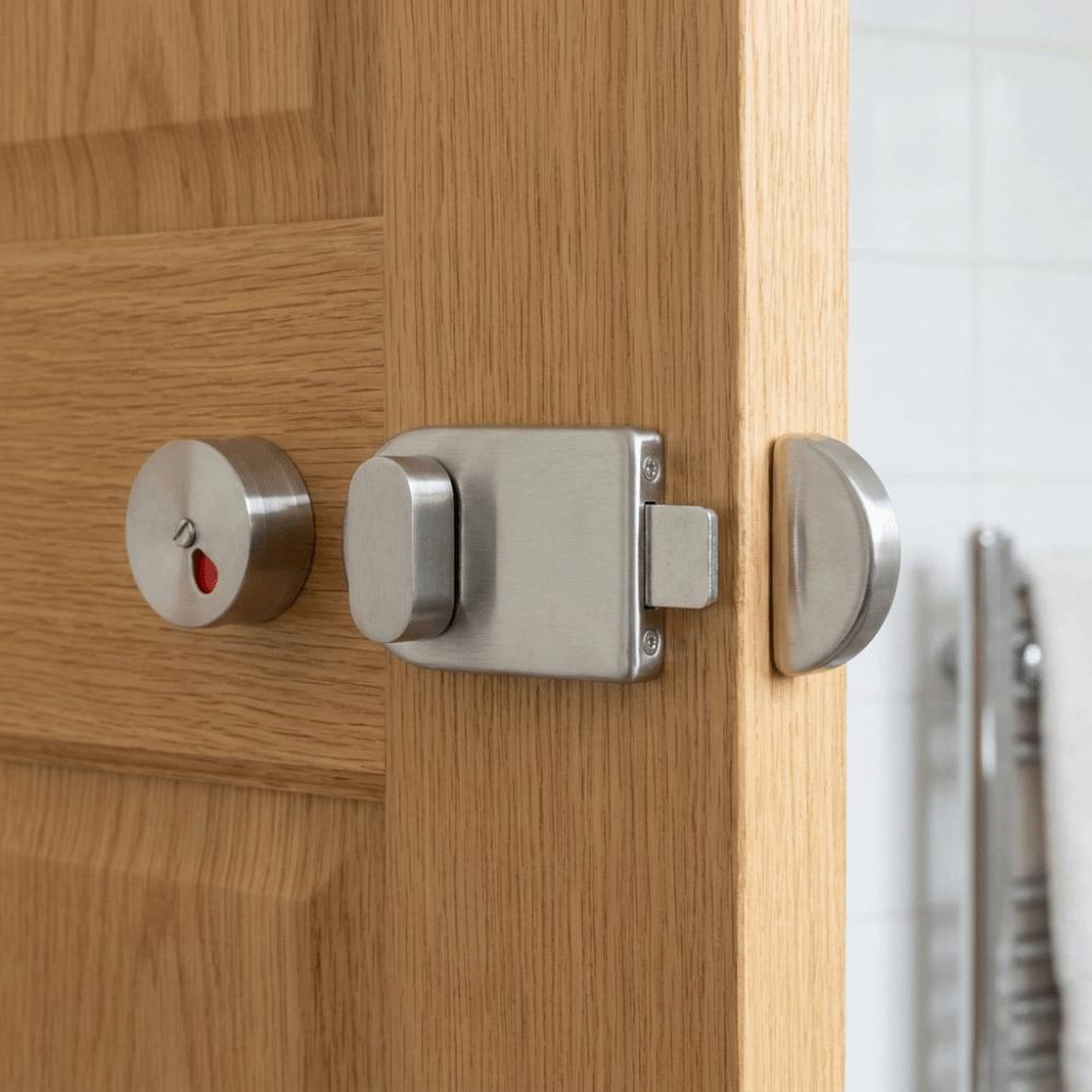 Rust Resistance Indicator Bolt Lock Solid Structure Stainless Steel Lock Public Toilet