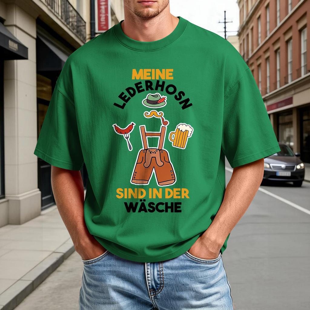 Men's Summer Crew Neck Short Sleeve T-Shirt Casual Comfortable Oktoberfest Print Shirt Lightweight Breathable Fabric