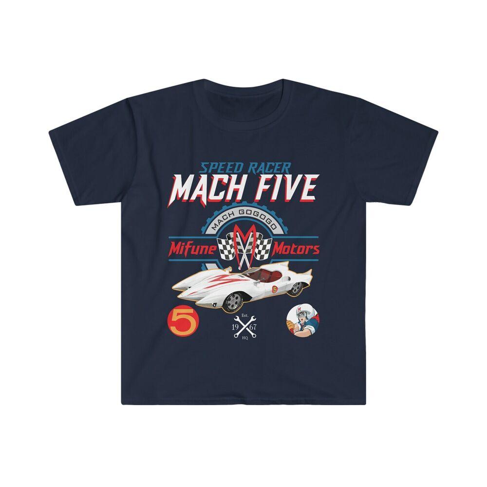 Speed Racer Mach 5 Mifune Motors Unisex Softstyle T-Shirt Unisex T-Shirt XXXXL