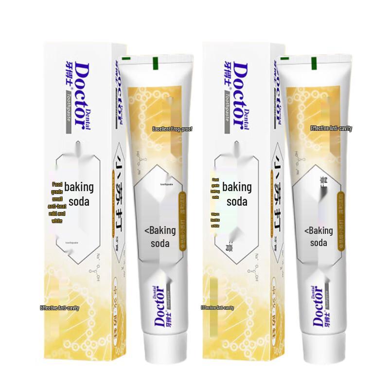 Dr. Tooth Baking Soda Anti-Cavity Toothpaste Twin Pack