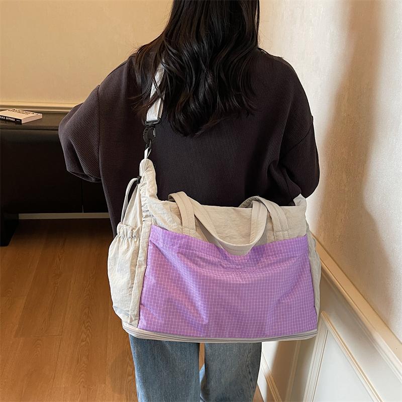 Large Capacity Short Distance Travel Bag Women's Lightweight Sports Fitness Bag Storage Luggage Bag