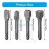 Y5GD Chiseling Hammers Bit Featuring Multiple Tooth Option 3/4/6/9 Teeth for Concrete Surfaces Treatments