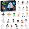 Halloween Countdown Calendar with Days of Surprise Figurines 3D Decorations for Festive Holiday