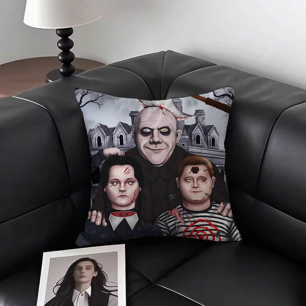 Movie Wednesday Classic Movie Pillow Case Square Pillow Bedroom Sofa Leisure Comfort Cushion Car Living Room Home Decoration