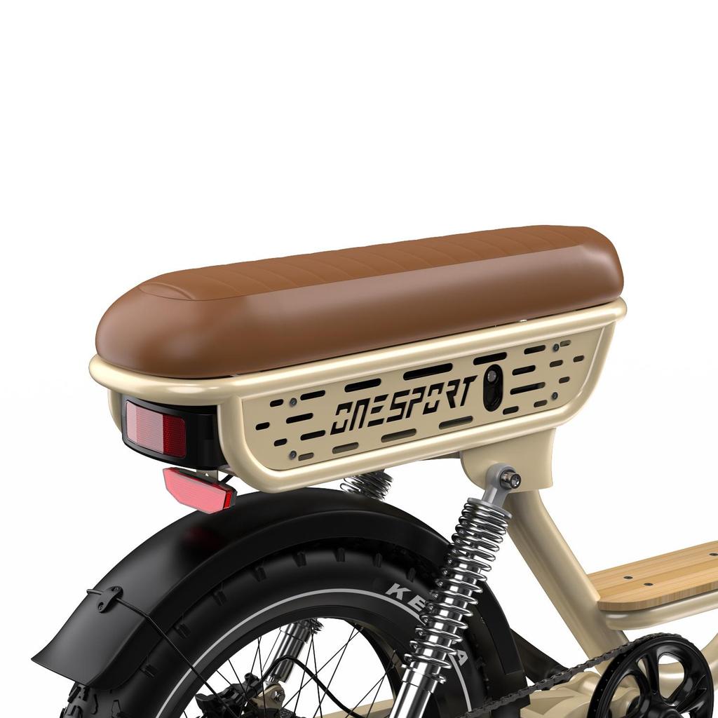 ONESPORT W77 20" Fat Tire Electric Bike, 250W Motor, 90KM Range, Hydraulic Brakes, 7-Speed, for Urban Commute & Leisure Riding