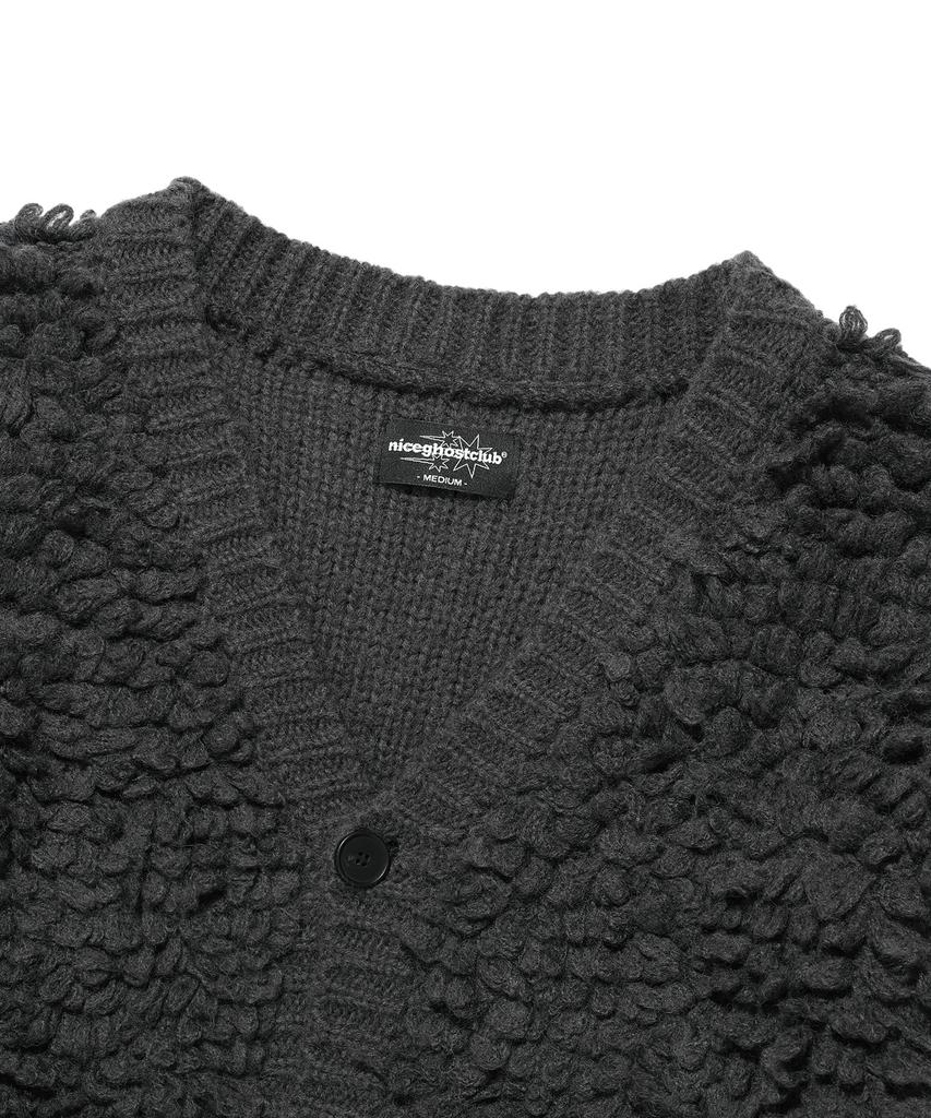 Niceghostclub Loop Sweater Cardigan_Charcoal(Ng2Efuk681A)