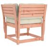 Garden Sofa with Armrests and Cushions Solid Douglas Fir Wood