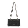 Diamond Chain Small Bag Trendy and Fashionable Texture Bag for Women Ins Niche Solid Color Crossbody Bag