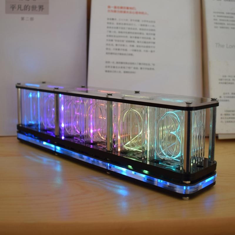 Upgraded Circuit Board Electronic Circuit Board Easy Installation Tube Clock Part Suitable for Digital Tube Desk Clock