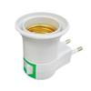 1Pcs Durable E27 Bulb Socket Adapter LED Light EU Plug Lamp Base Holder Plastic with Power On-Off Control Switch Lamp Socket