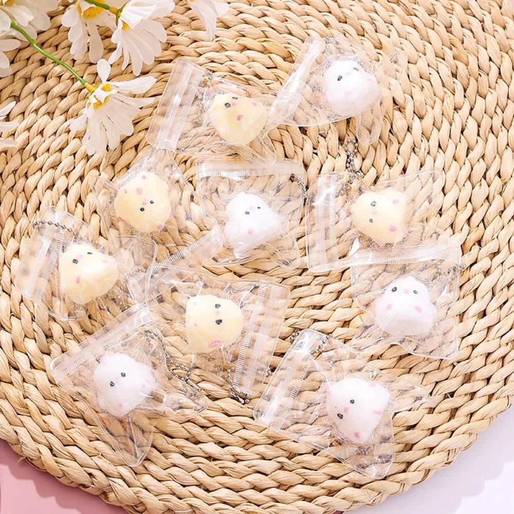 1/2 stk Miniatyr Sakte Rebound Lindring Klemleker Klebrig TPR Squishy Mini Kylling Stressavlastningsleker Squishy Ny Fidget Rekvisitt