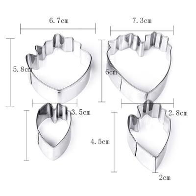 7 Adet Şakayık Çiçeği Kurabiye Kesici Pasta Kalıbı Fondant Dekore Etme Ekmek Pişirme Aracı