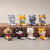 8pcs Sitting Cat Doll Set Animated Cartoon Cute Kitten Figurine Decoration Home Desk Decor Collection Gift for Cat Lovers