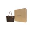 Coach City 33 Classic Monogram Snap Closure Tote Bag Women Tote Brown Mahogany 5696-IMW6S