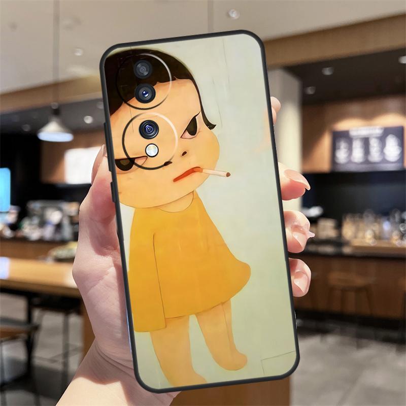 Étui Yoshitomo Nara Pour Honor Magic 5 6 7 8 Pro Honor 200 400 50 70 90 Lite X8b X8c X9b X9c X9d Win RT Housse
