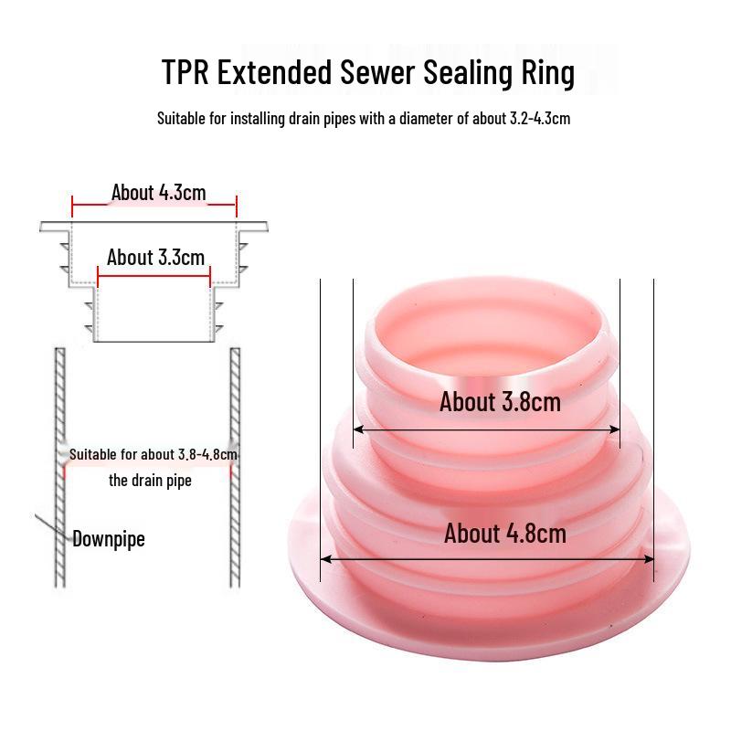 Silicone Deodorant Seal for Washer Drain & Basin