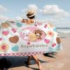S-Sugarbunnies Soft-Kawaii Big Microfiber Beach Towels Quick Dry Towel Sand Beach Towels Pool Towel for Travel Swim Pool Yoga