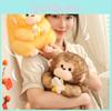 Adorable Plush Monkey Doll With Soft Pp Cotton Filling Perfect For Gifts And Collectors