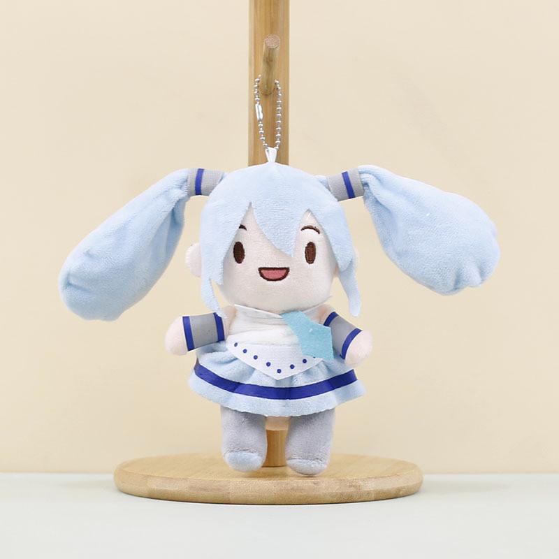 Cute Future Hatsune Miku Plush Doll Keychain Adorable Pink Gift For Girls Sky Blue Doll