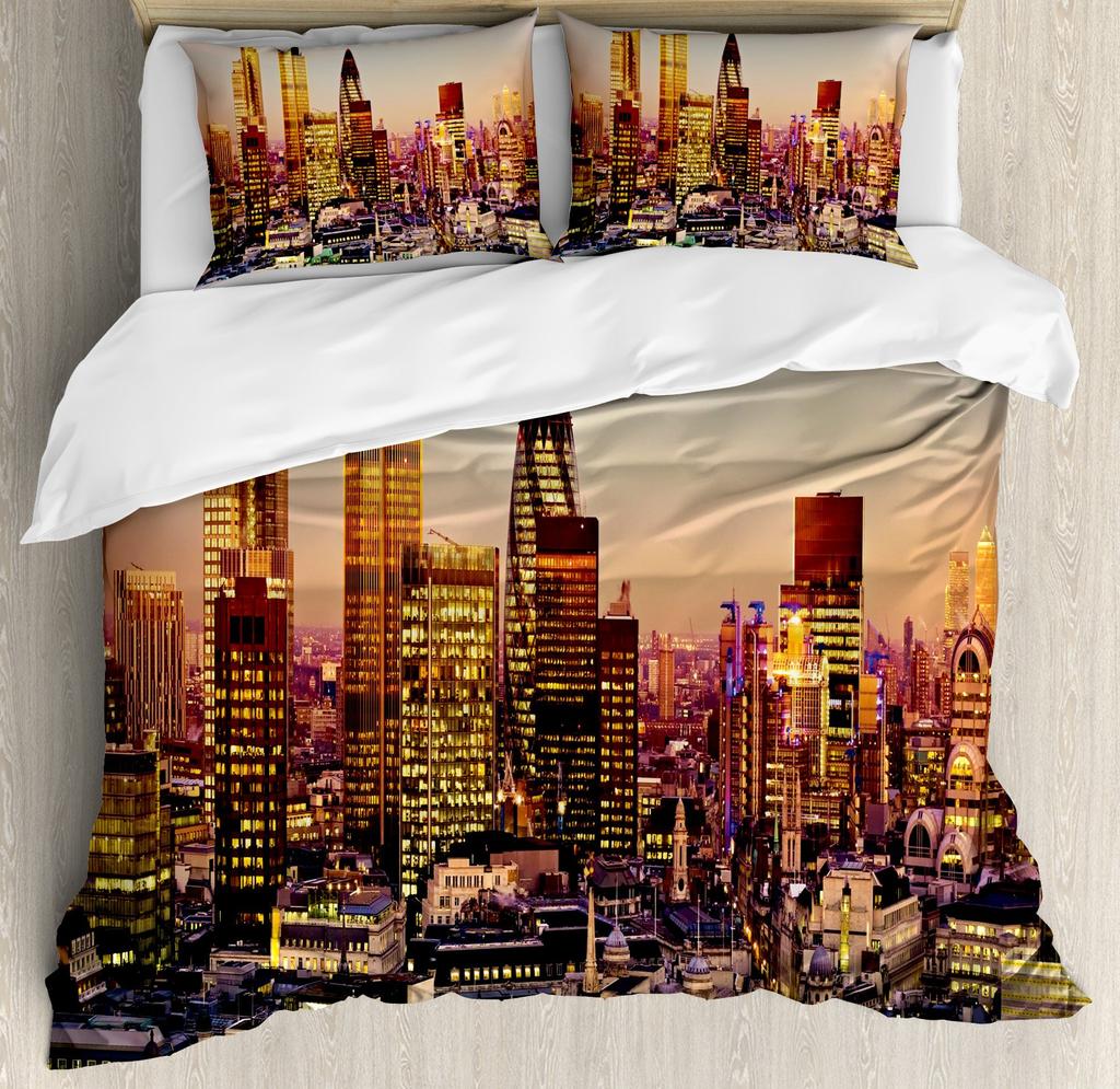 New York City Golden Arches Bridge 3D Print Bedding Set Cozy Duvet Cover King Queen Twin Single Size Birthday Gift Bedroom Decor