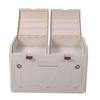 Outdoor Storage Box 2 Tier Large Capacity Foldable Stackable Water Proof Dust Proof Camping Storage Bin for Picnic