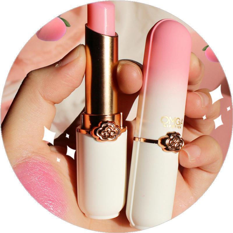 Peach Color-Changing Non-Stick Jelly Lipstick - Temperature-Adaptive Moisturizing Lip Balm