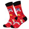 1 Pair Novelty Pattern Warm Stockings Autumn Winter Cozy Crew Socks Warm Socks Cotton Middle Tube Socks Men Women Gifts