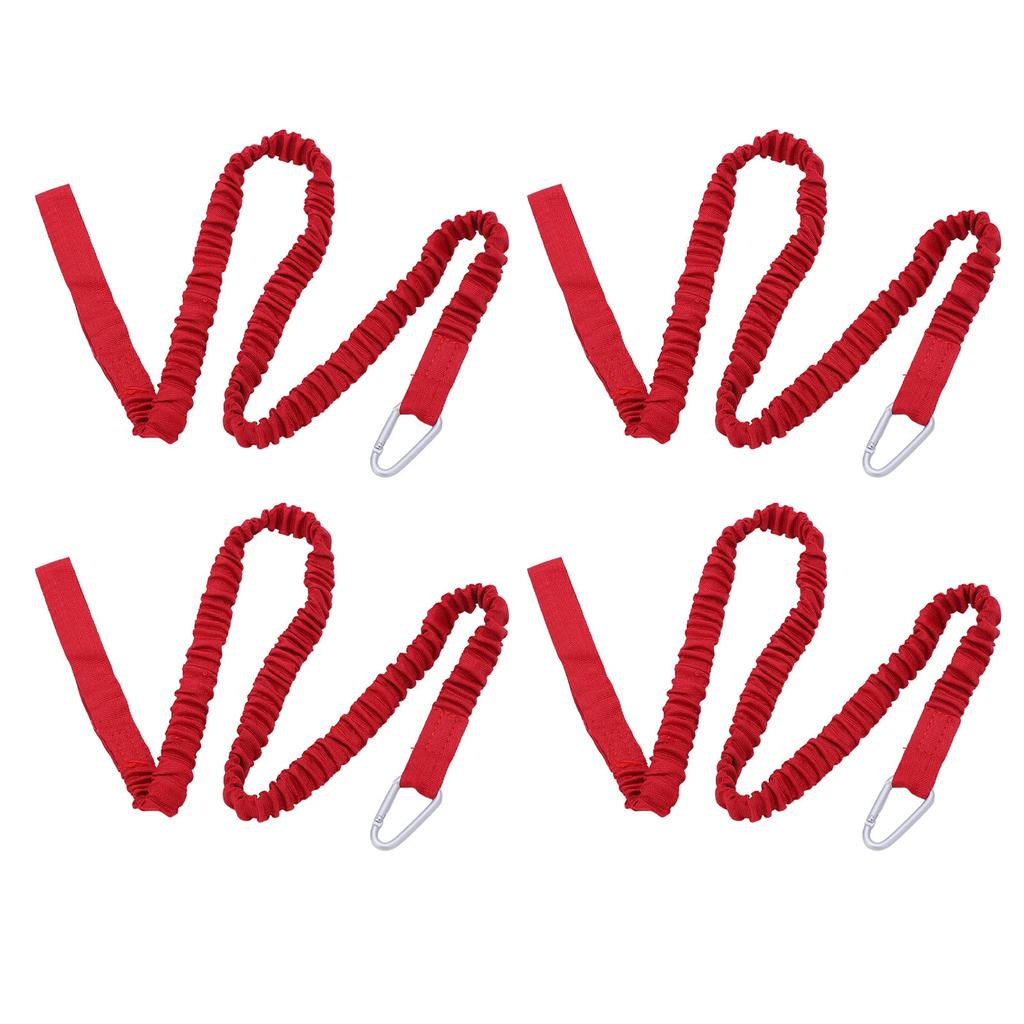 4 STÜCKE Kajak Rutenfangleine Nylon Elastisch Anti-Verloren Kajak Paddel Leine Für Treiben Surfen Rot