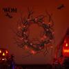 Eerie Thorns Decoration Wreath, Realistic Spiked Branches, Halloween Horror Theme Decoration, Party Decor Dead Branch Spooky for Haunted House