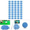50PCS Leather Billiard Pool Cue Tips Pool Stick Replacement Accessory with Storage Box9mm