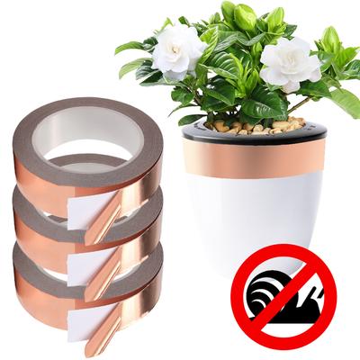 Kupferband gegen Schnecken 30/50/70mm Selbstklebendes Abschirmband Selbstklebendes Schneckenabwehrmittel Schneckenfalle zum Pflanzenschutz