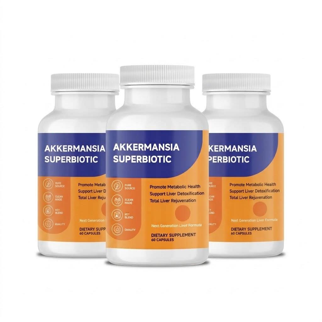 Akkermansia Superbiotikum Lebergesundheit & Stoffwechselunterstützung (60 Kapseln)
