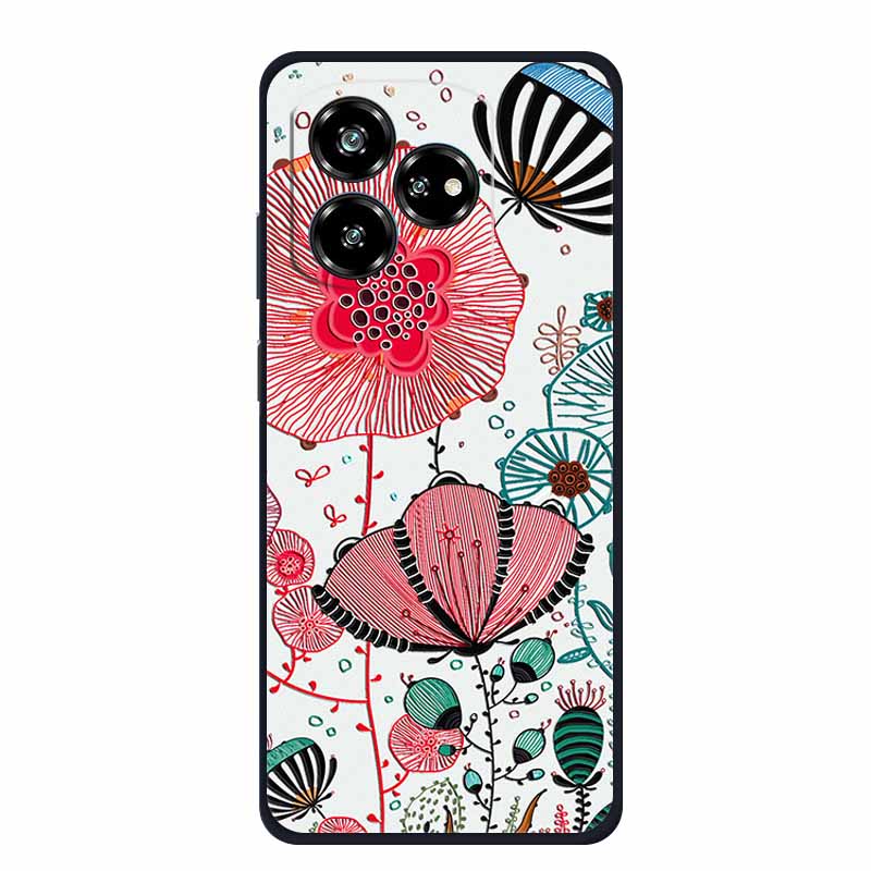 3D Relief Emboss Case For ZTE Axon 60 50 lite Blade A75 A73 4G V60 Design V50 Design 4G Black Silicone Soft Back Cover Case Capa