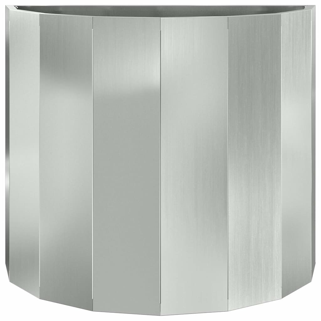 Planter Silver 60 x 30 x 50 cm Galvanized Steel