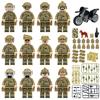 Sirius Commando 8130 Military Miniature Motorcycle Weapon Children Assembled Building Block Toy