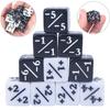 10Pcs 5 Positive +1/+1 & 5 Negative -1/-1 Dice Counters For Magic The Gathering