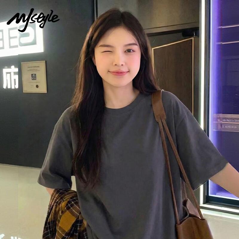 

Женская футболка MJ STYLE из чистого хлопка с коротким рукавом 3XL