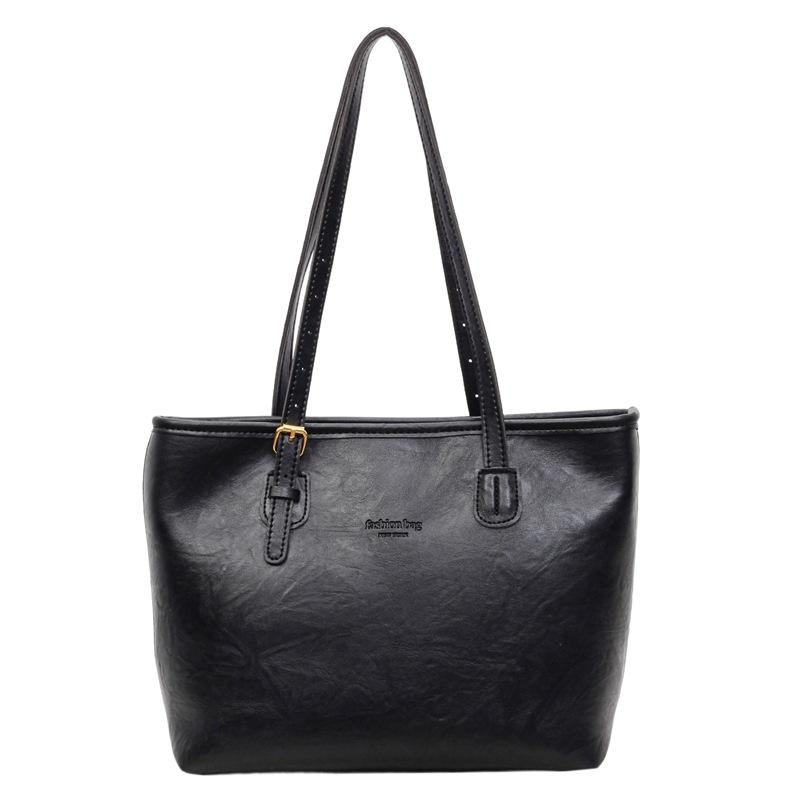 Fashion large-capacity bag to work New casual class One shoulder texture Fashion commuter tote bag