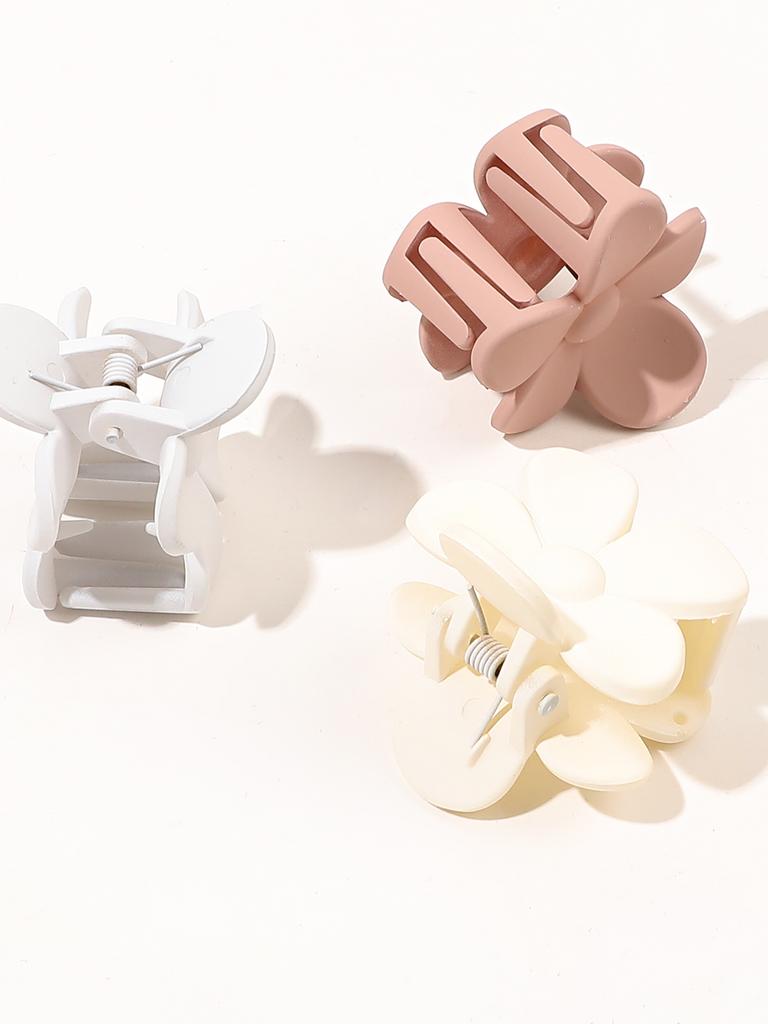 6Pcs Flower Clips-Shark Clip For Back Of Head Plate Hair Ponytail Hair Claw-Applicable To Ladies And Girls Premium