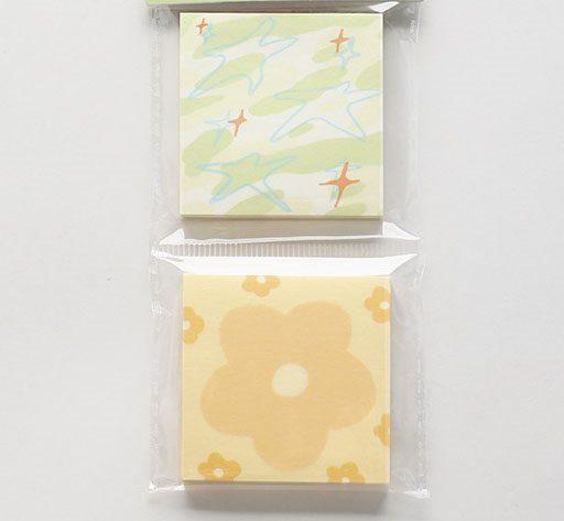 

2book Cute Mini High Beauty Memo Paper Non Adhesive Convenience Sticker Notebook Memo Material Book