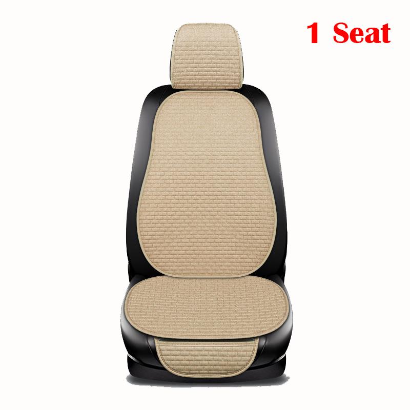 Car Seat Cover Front/ Rear/ Full Set Choose Car Seat Protector Cushion Linen Fabric Car Accessories Universal Size