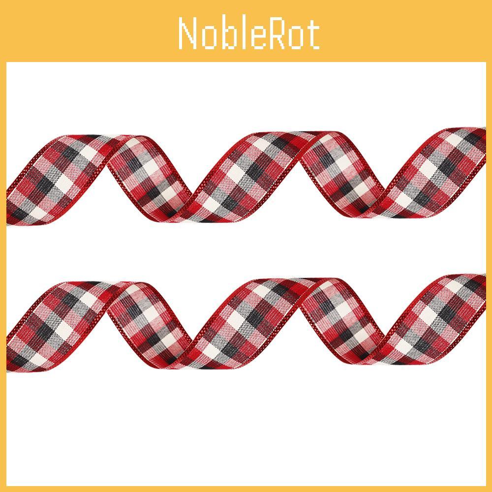 Świąteczna szkocka krata wstążka bożonarodzeniowa 2m tkanina na elegancki świąteczny wystrój