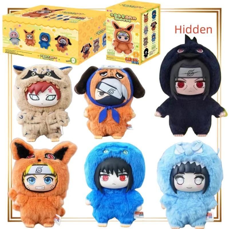 Neu Toptoy Naruto Shippuden Beast Party Serie Vinylfigur Plüschartige Textur Blind Box Chibi Kakashi Sasuke Sammlerstück