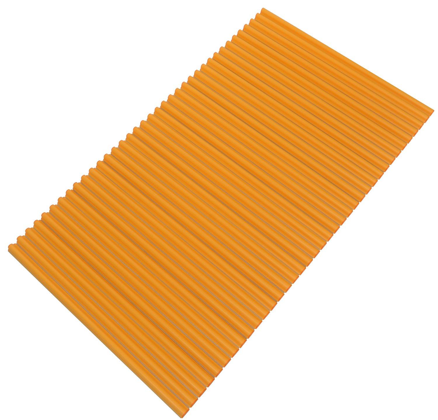 

Topre Antibacterial Shutter-Type Bathtub Lid, Color Easy Wave, 75 x 120 cm, Orange, L12